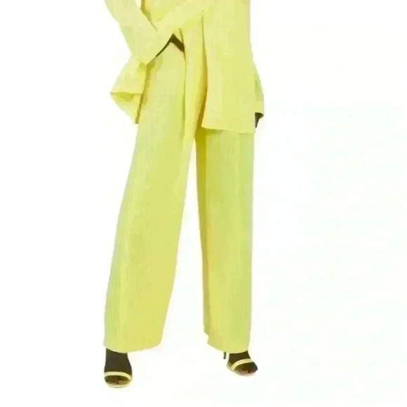 LaPointe Straight-leg Plisse Pant in Sunglow Yellow Size XSmall - Picture 15 of 16